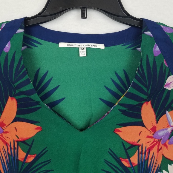 Collective concepts Hawaiian tropical print dress - Picture 2 of 10